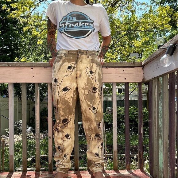 Vintage 90’s Alfred Sung high waisted jeans / size 12 - Picture 2 of 12